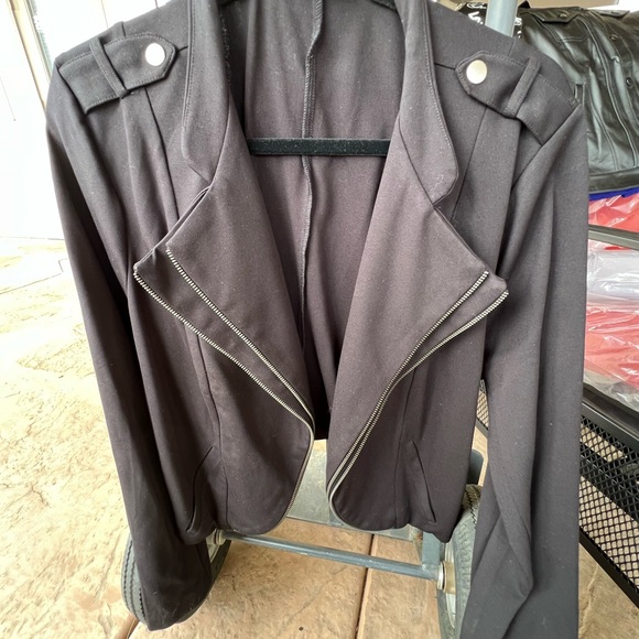 torrid Jackets & Blazers - Torrid Black Blazer with Zipper Accents